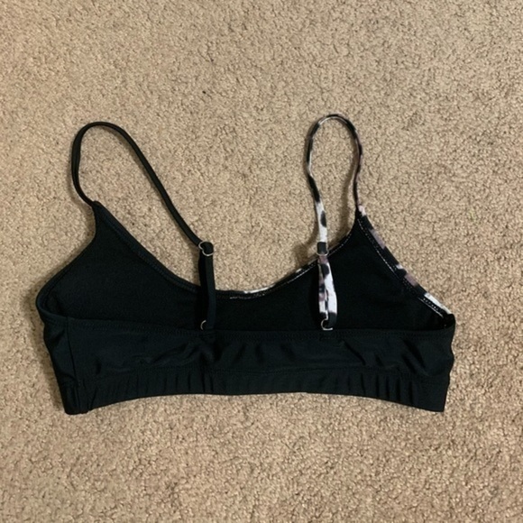Black and leopard bikini top size Small - Picture 4 of 7
